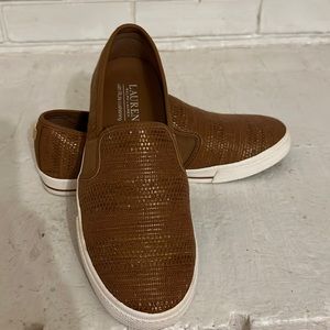 Lauren Ralph Lauren slip on, brown size 7.5